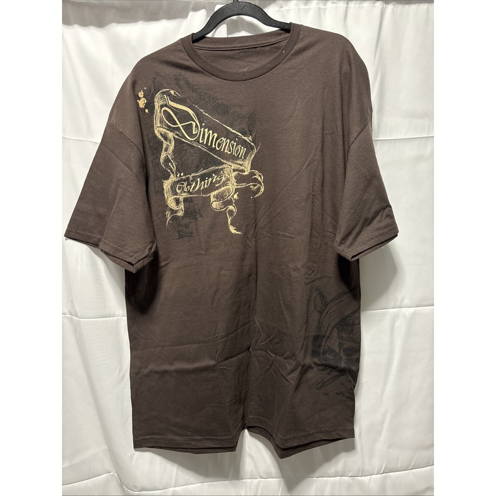 Dimensions Men's Size XL T-shirt Brown